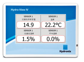 Hydro-View 显示单个传感器的不同测量结果